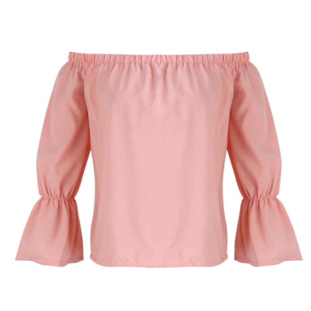 Off The Shoulder Top Blouse Shirt - Picture 2 of 5